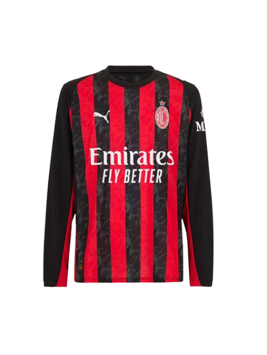 AC MILAN MAILLOT DOMICILE MANCHES LONGUES 2025/2026