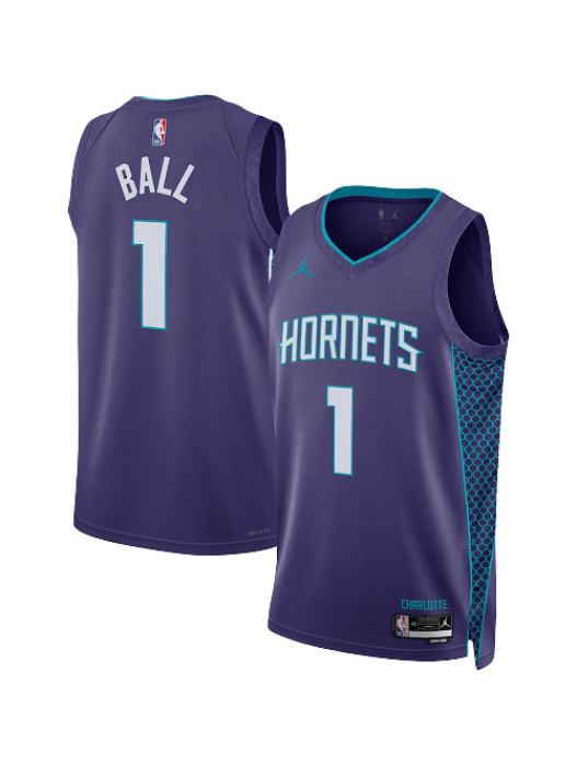 CHARLOTTE HORNETS PURPLE SWINGMAN STATEMENT JERSEY
