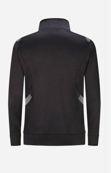 PULL SURVET NOIR RAYURE BLANC