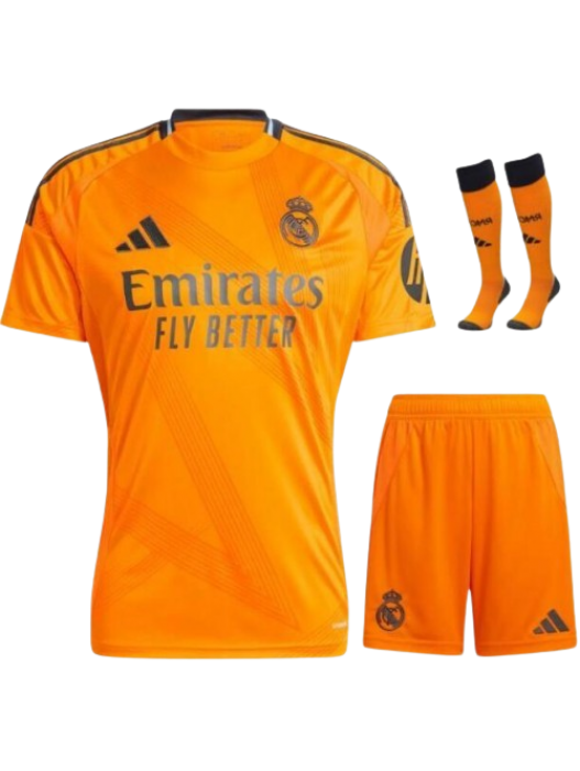 REAL MADRID KIT DOMICILE ENFANTS ORANGE 2024/2025