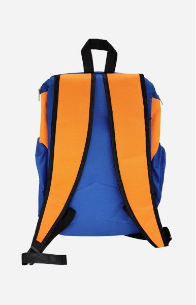 SAC À DOS BLEU RAYURE ORANGE