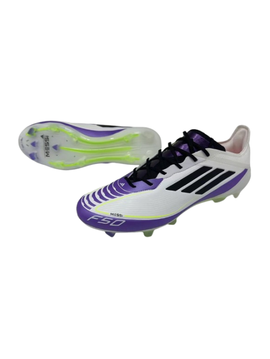 F50 MESSI TRIUNFO ESTELAR CRAMPONS FG BLANC_NOIR_PURPLE UNITY