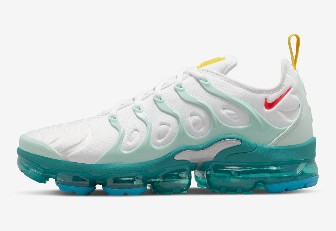 Nike Air VaporMax Plus vert d'eau blanc
