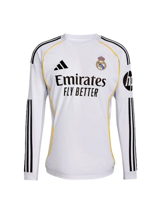 REAL MADRID MAILLOT DOMICILE MANCHES LONGUES 2025/2026