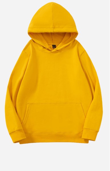 SWEAT À CAPUCHE JAUNE